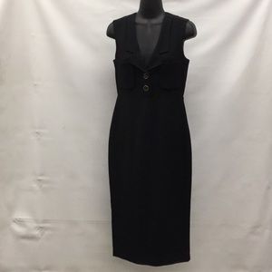 Vintage Black Heavy Crepe Dress by McGregor